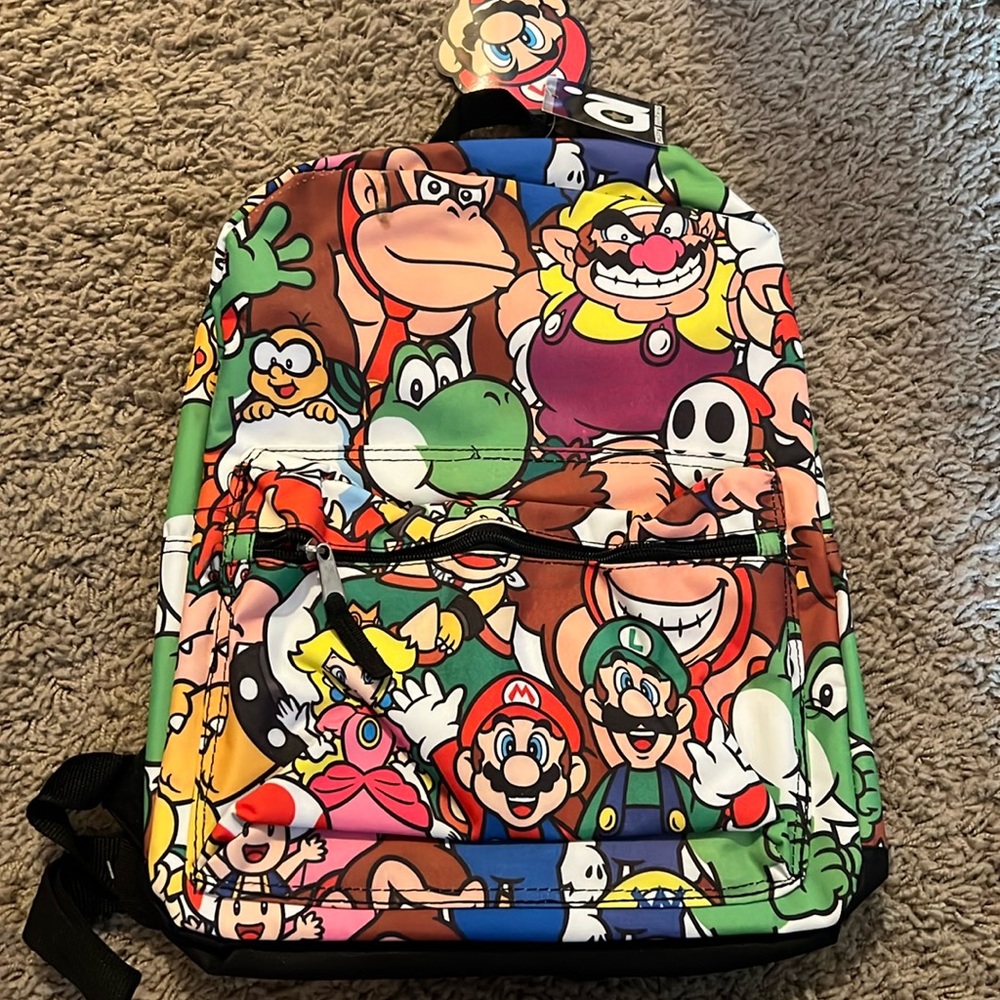 Small Super Mario backpack.